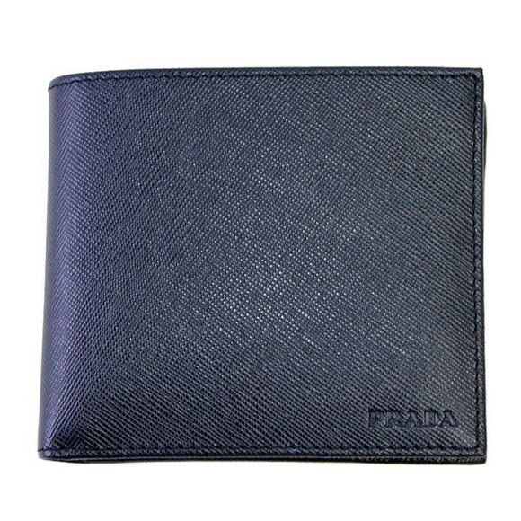 Prada Bifold Wallet Navy BALTICO - Picture 1 of 4
